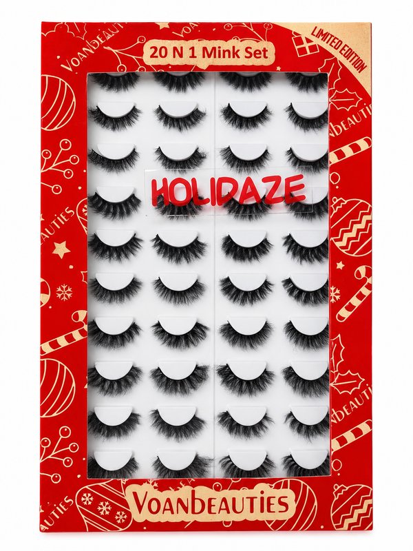 Voan Beauties 20 in 1 mink Christmas Set & Lifestyle Set