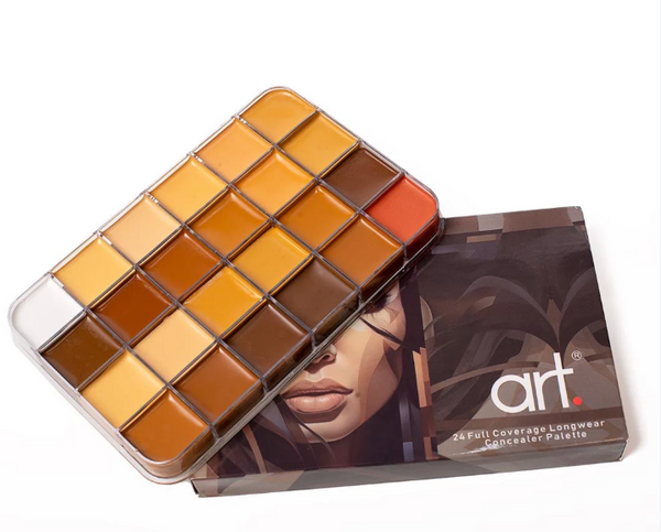 ART 24 Full Coverage Longwear Concealer Palette – 24-Color Concealer & Corrector Palette