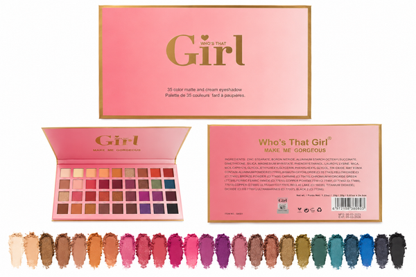 who’s that girl 35 color matte and cream eyeshadow